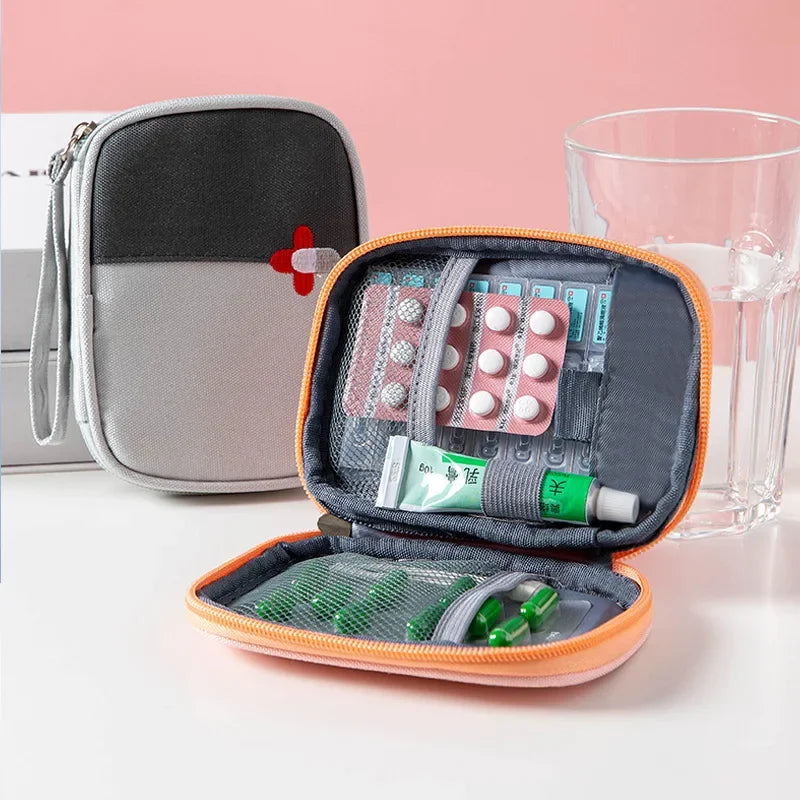 1pc Medicine Storage Bag Camping Outdoor Travel First Aid Kit Medicine Bags Organizer Emergency Survival Bag Pill Case