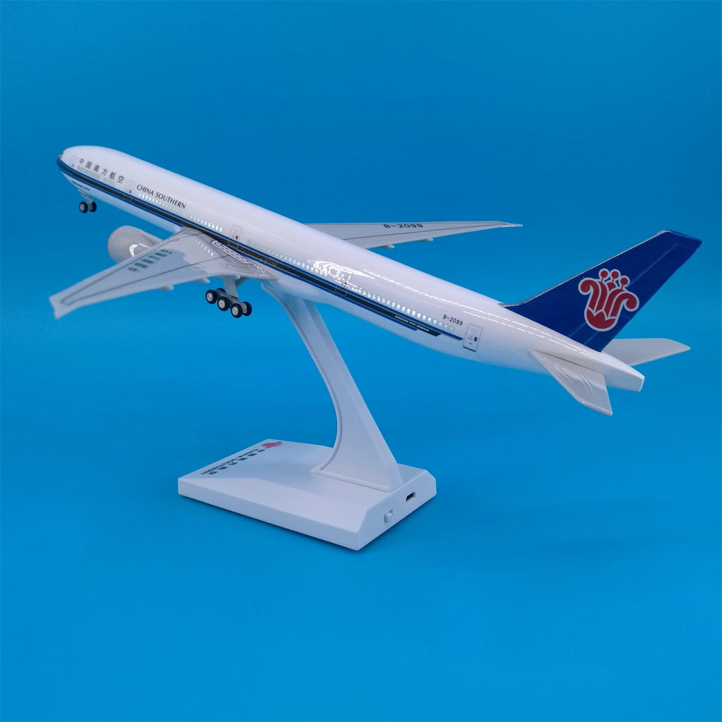 30cm Chinese Airbus & Boeing Airplane Model Diecast Resin with LED Light