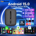 CarRocket Android 15 Wireless CarPlay Android Auto 4in1 CarPlay Ai Box 4Cores 2GB RAM+16GB ROM Plug and Play Stable Transmission