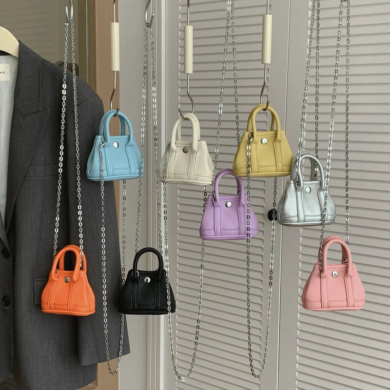 Super Mini Crossbody Bag Ladies Fashion Lipstick Bag 8 Colors Pu Leather Handbag Coin Purse Clothing Versatile Cross Body Bags