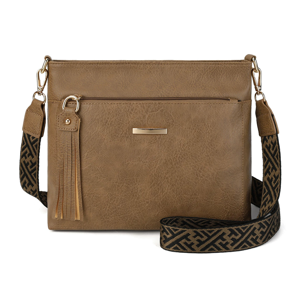 AFKOMST Large Capacity Women Bag for Women PU Leather Office Shoulder Bag Fashionable High-Quality Crossbody Bag
