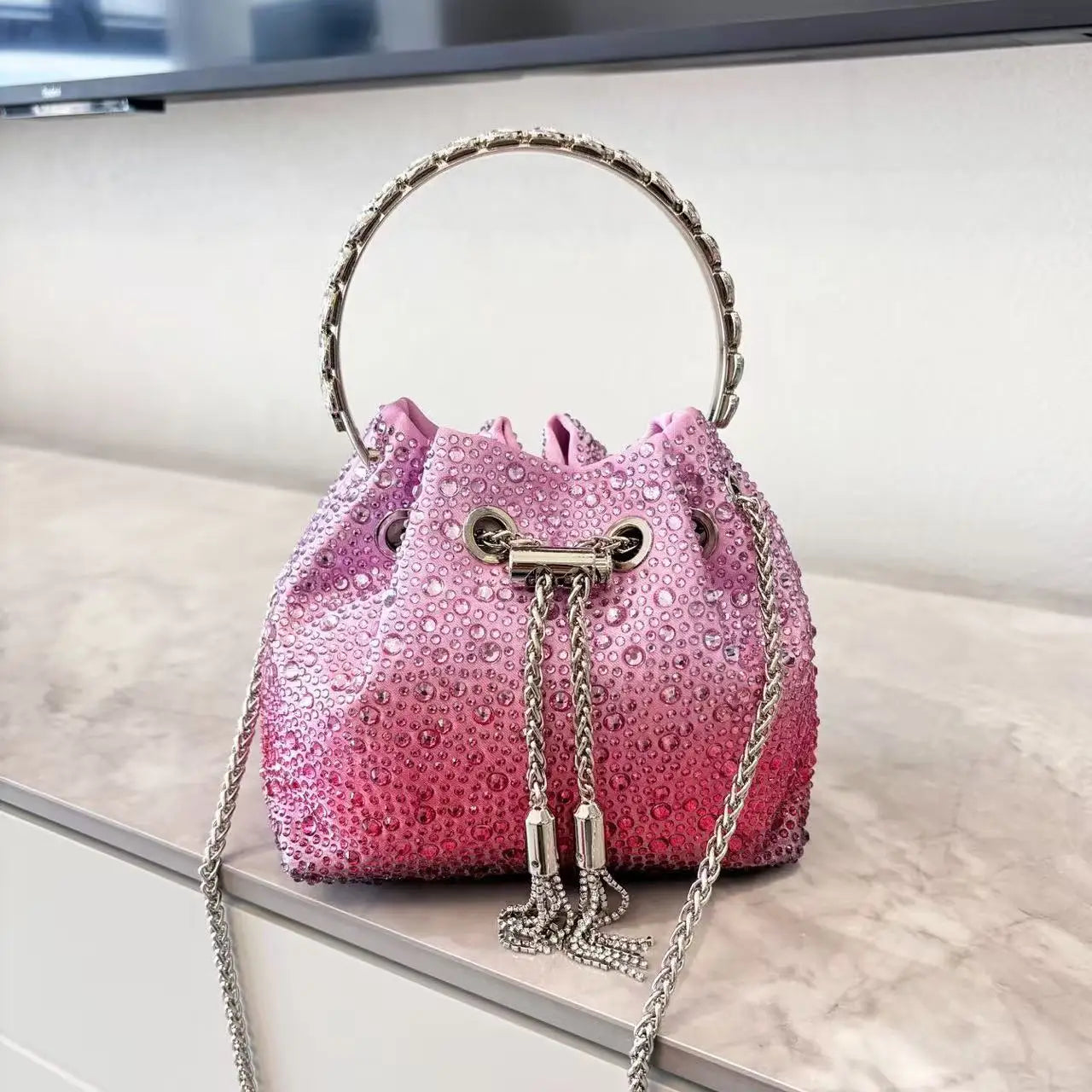 Luxury Designer Women Handbag Glitter Shiny Diamond Clutch Purse Wedding Party Banquet Bag Crystal Rhinestones Evening Bag