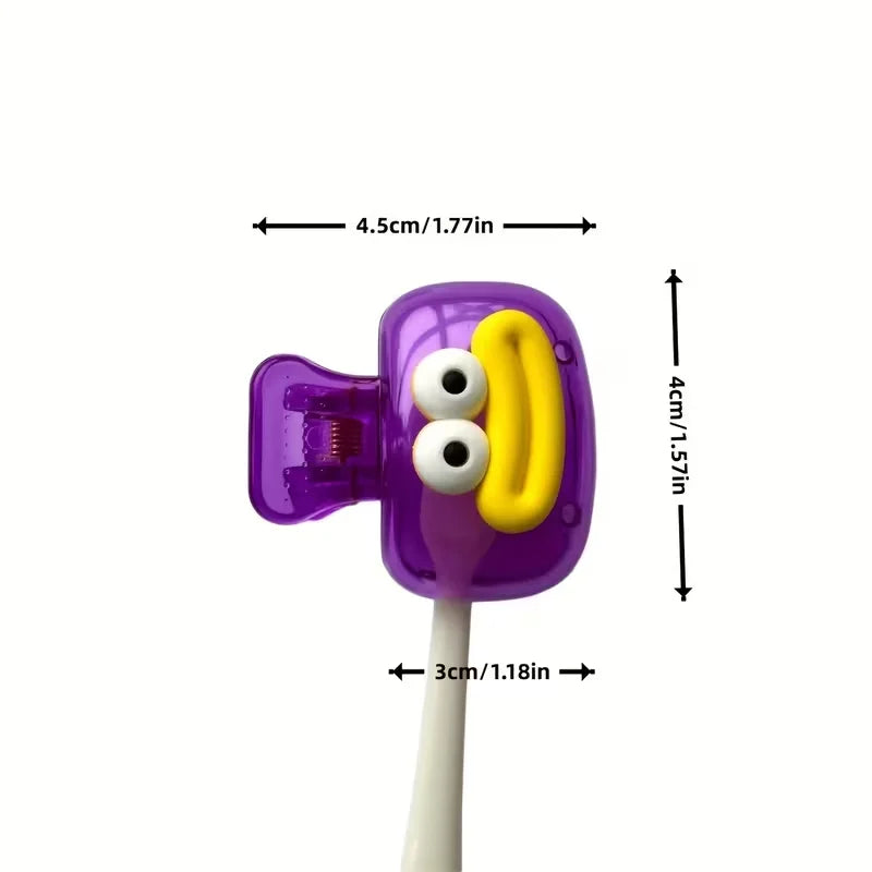 4-piece sausage-shaped toothbrush storage box, household toothbrush protective cover, suitable for both home use and travel.