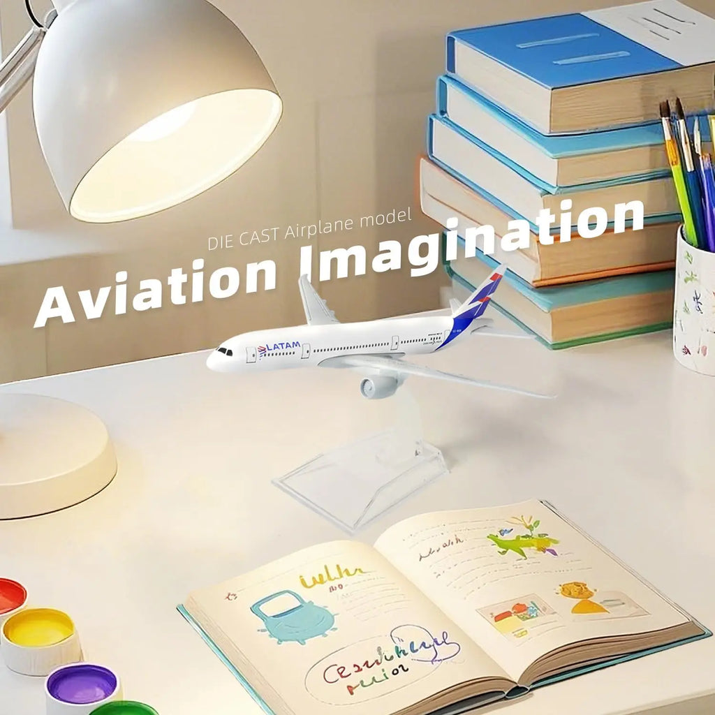 16cm 1/400 Scale Toy Airplane Model Latam B787 Metal Diecast Model plane Kit with Stand for Collections and Displays or Boy Gift