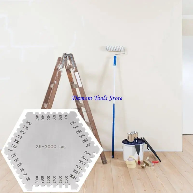 57BE Accuracy 0.05mm Thickness Gauge Wet Film Comb Mil Scale for Paint Vanish Thick