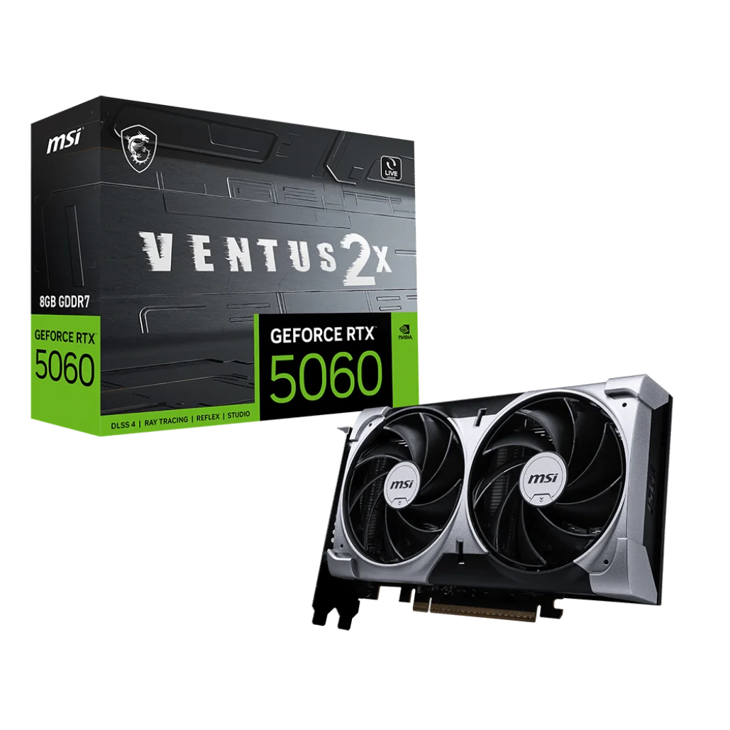 Brand New for GeForce RTX5060 8G GDDR7 VENTUS 2X Gaming Graphics Card with Fan Cooling for Desktop Use PCIe 3.0 X16