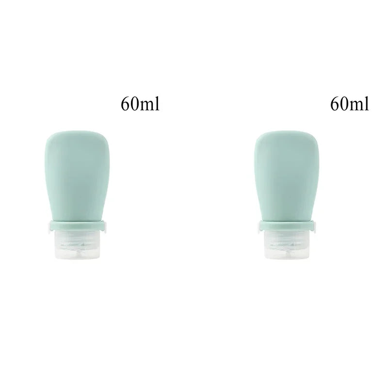1/2pcs Soft Silicone Travel Bottles Empty Squeeze Tubes For Lotion Leakproof Skin Care Products Container Travel Accessories