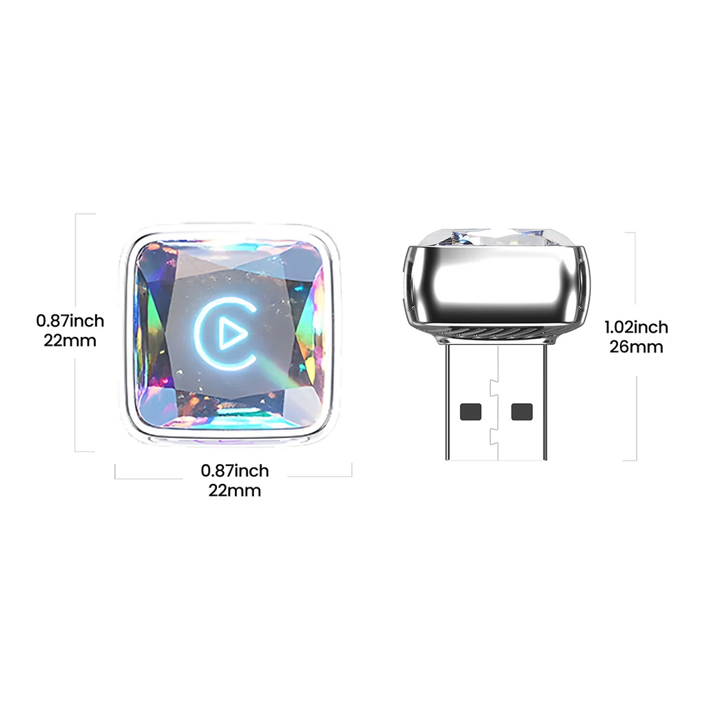 CarRocket Mini 2in1 Wireless Adapter Wireless CarPlay Android Auto For OEM Car Plug and Play WiFi Bluetooth Auto Connection