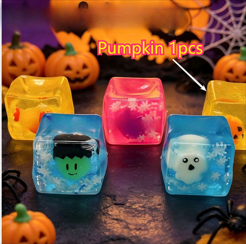 Halloween Pumpkin Ghost Bat Maltose Stress Ball Squishy Toy Soft Stress  Slow Rebound Fidget Toy Stress Relief Funny Gift