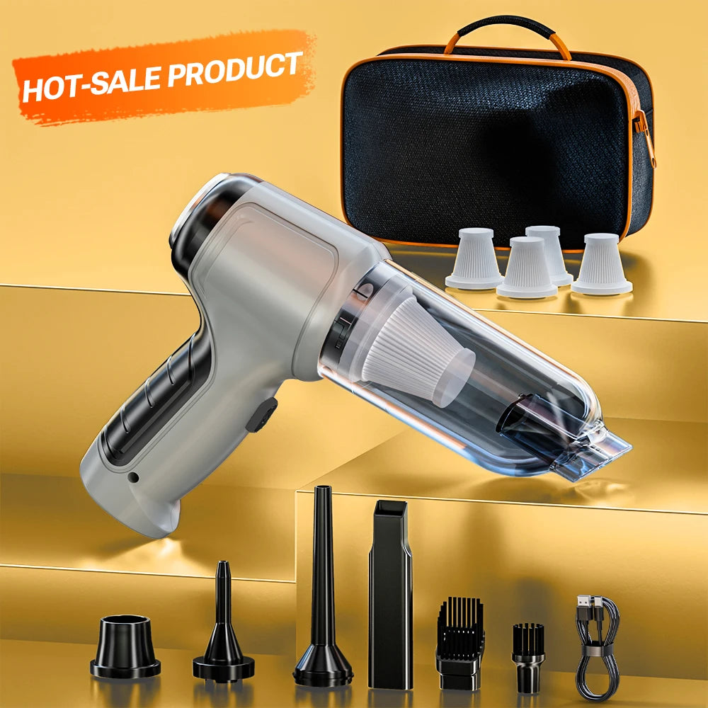 SZUK Car Vacuum CIeaner 15000Pa Wireless Handheld Cleaning Machine Powerful Portable Blower Mini Vacuum Cleaner for Car Home