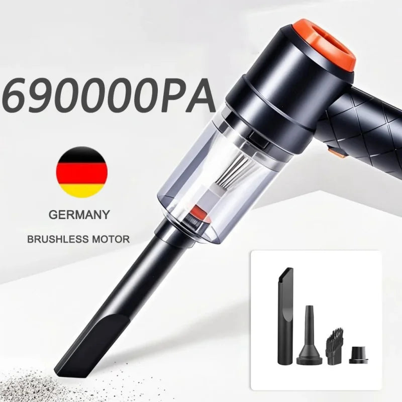 New Wireless 690000Pa Car Vacuum Portabale Cleaner Cordless Handheld Auto Vacuum High-power Vacuum Cleaner For Home Office Car