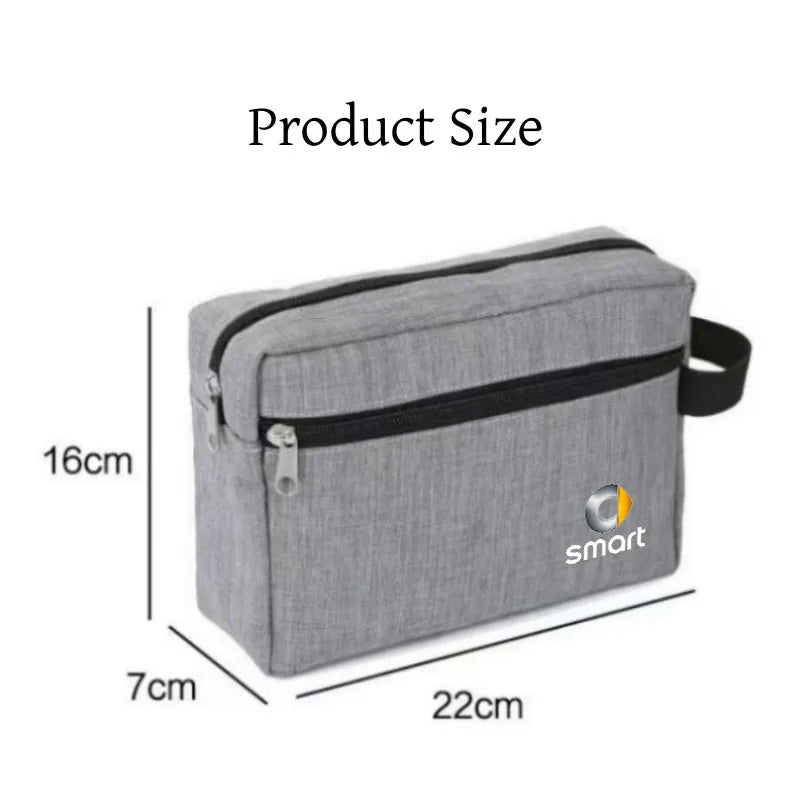 Portable Car Key Case Driver License Holder Credit Card Bag for Smart Fortwo 451 450 453 EQ Forfour Car Accessorie