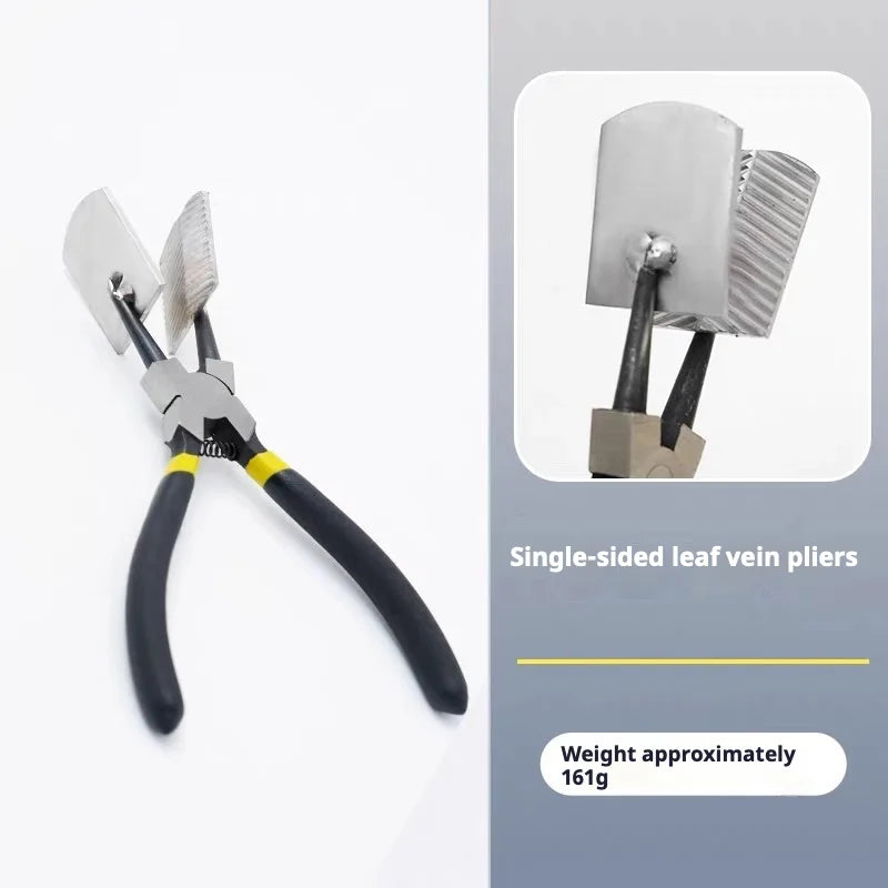 Glass Lampworking Pliers Flat Shaping Straight Pliers Handmade DIY Glass Blowing Craft Art Tool