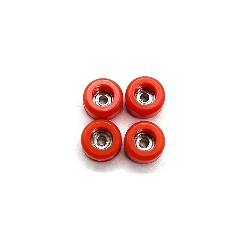 4Pcs Durable Professional Bearing Wheel Urethane PU Metal Fingerboard Wheels CNC Mini Finger Skate Board Accessory