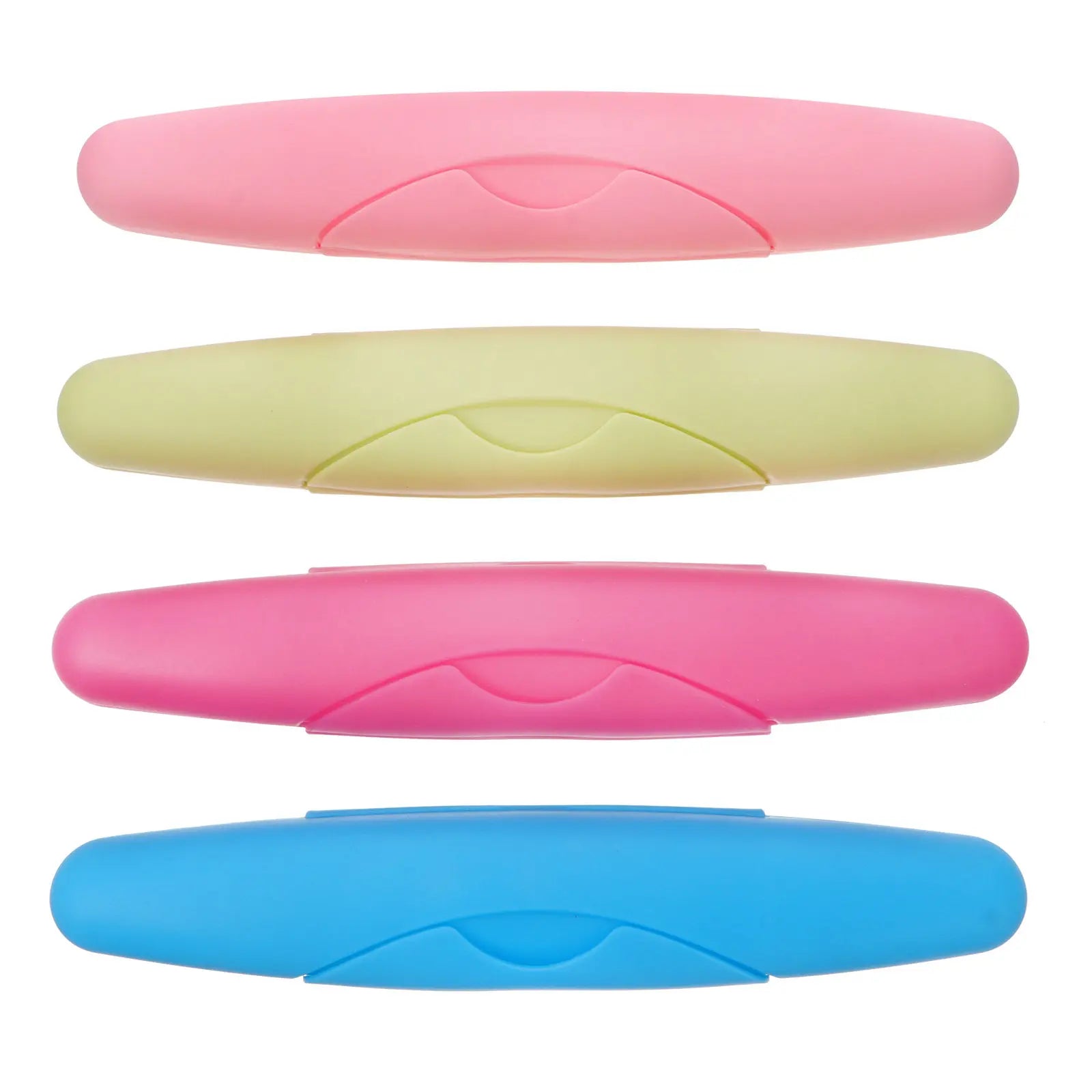 4Pcs Travel Toothbrush Case Portable Storage Holder Plastic Breathable Toothbrush Box Carrying Case for Outdoor Camping Home