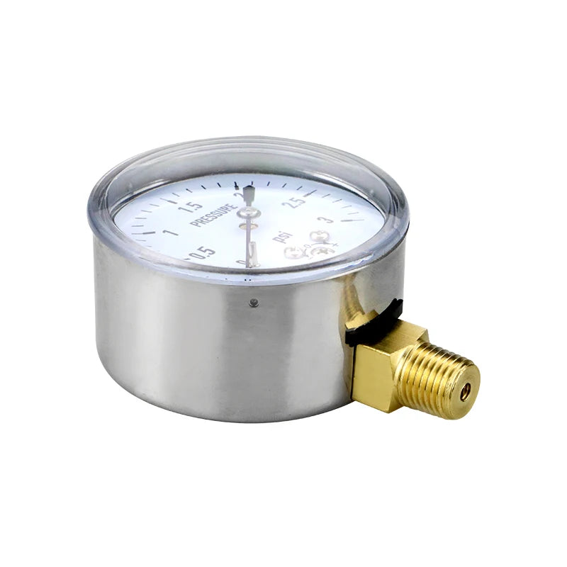 MAIRUIKESI Diaphragm Type Capsule Low Pressure Gauge,0-5Psi，0-3Psi, 2-1/2" Dial, 1/4"NPT Lower Mount, Adjustable