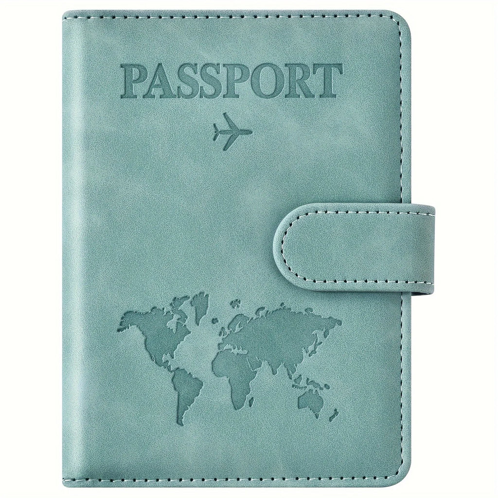 Passport Holder, Passport Cover with Credit Card Slot and Boarding Pass Slot Combo, Passport Wallet Case Book Travel Must Have,