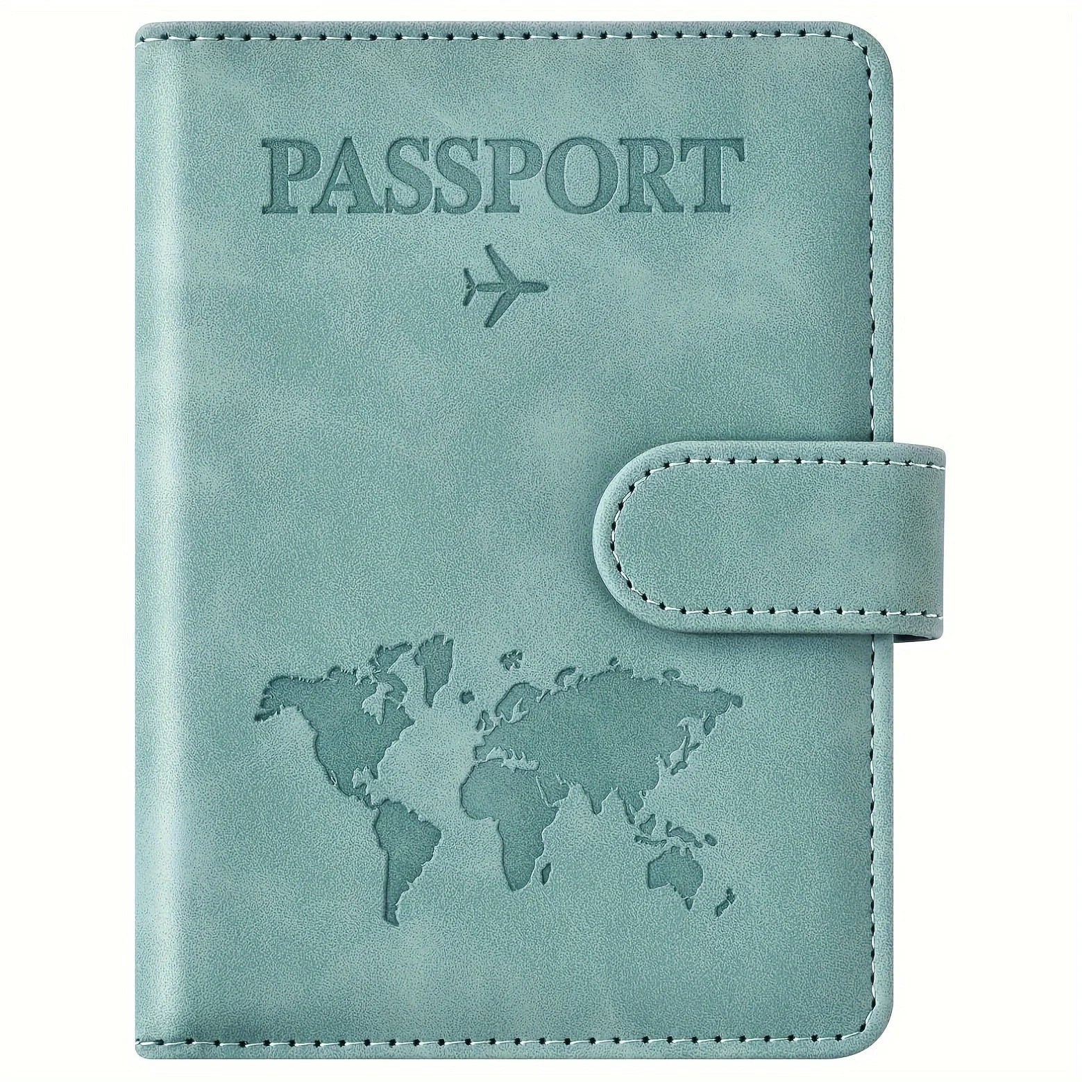 Passport Holder, Passport Cover with Credit Card Slot and Boarding Pass Slot Combo, Passport Wallet Case Book Travel Must Have,