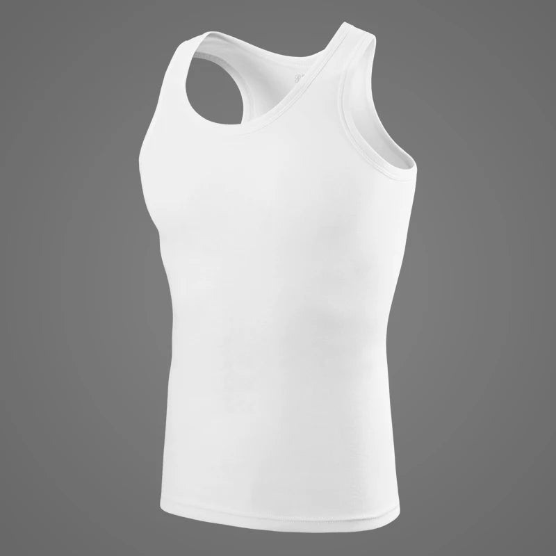 3/5-Piece Men's Narrow Shoulder Vest For Summer Sports Comfortable Simple Solid Color Fashionable Top Home Multifunctional