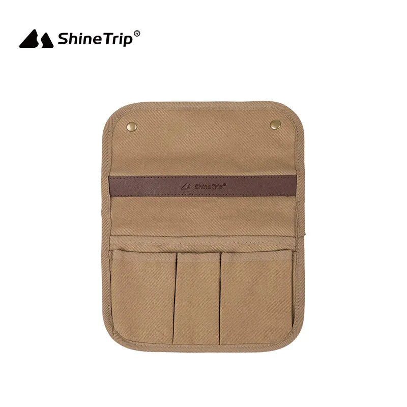 ShineTrip Outdoor Camping Chair Armrest Storage Bag Fishing Chair Side Hanging Bag Portable Multi Functional Tool Storage Bag