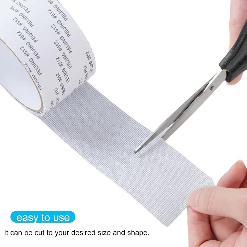 Window Screen Repair Tape Self-Adhesive Waterproof Screen Broken Holes Repair Patch Stickers Screen Door Anti-mosquito Mesh Tape