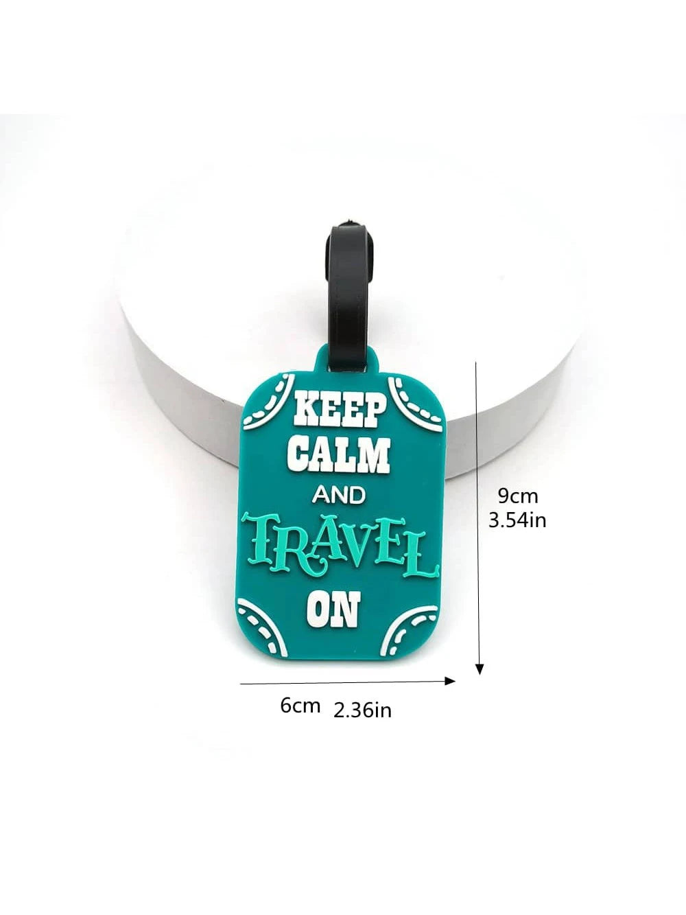 Funny Luggage Tags Silicone Travel ID Identifiers with Name Card & Strap, Durable Bag Labels for Suitcases, Backpacks & Business