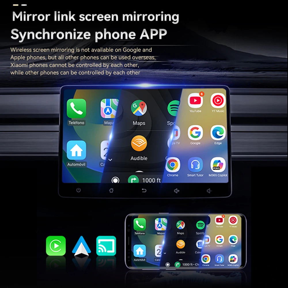 The latest upgraded 3-in-1 wireless CarPlay adapter with colorful breathing light, plug and play wired to wireless converter, compatible with IOS CarPlay and Android Auto, supports 2.4/5GHz WiFi and wireless 5.0, wireless Air