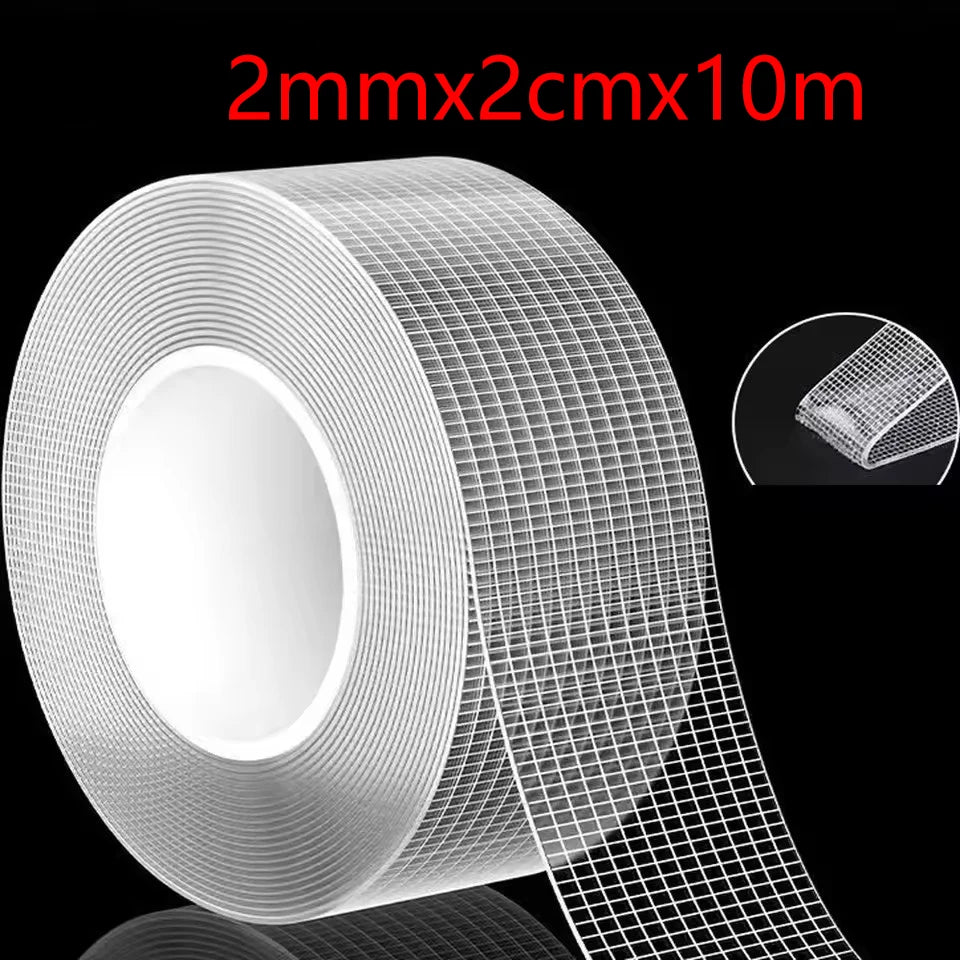 Heavy Duty Nano Tape Double Sided Transparent Waterproof Adhesive Tape Removable Strong Sticky Mounting Tape for Home Office