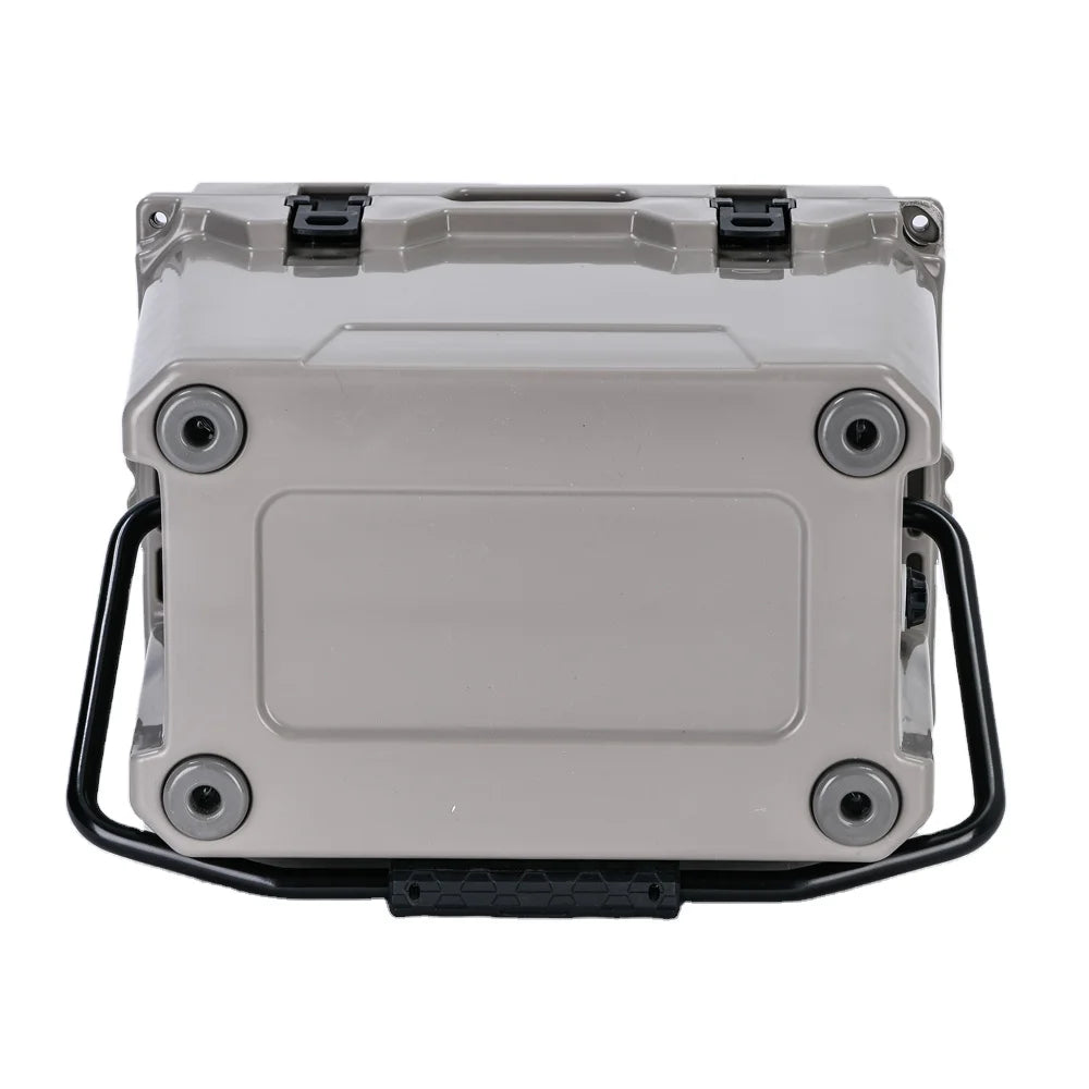 25QT Outdoor Portable Rotomolded Cooler With Aluminum Handle Heavy Duty Insulated Ice Chest For Fishing Picnic Food Storage