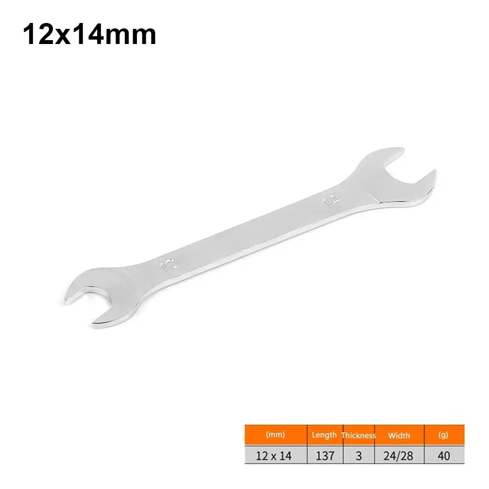 New 1Pcs 3mm Ultra-thin Thin Open End Wrench Hi-Spec Steel Flat Wrench Tool 6-32mm Multi-Function Double-end Fixed Spanner