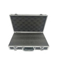 Portable Aluminum Tool Box with Sponge Lining Impact Resistant Storage Case Handheld Heavy Duty 30x17x8cm for Workshop Garage