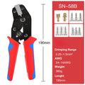 SN58B Dupont Molex JST TE Terminals & EPC PCIE SATA Pins Crimping Plier 0.25-1.5MM2 Automatic Ratcheting Crimper Tool