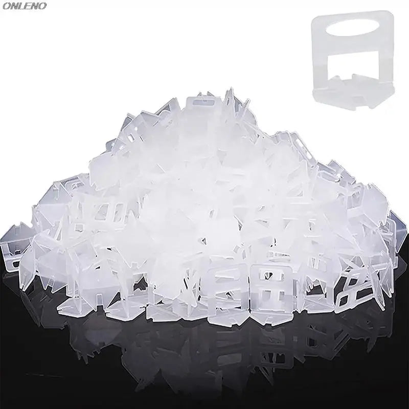 100PCS 1mm Tile Leveling System Clips PE Material Spacers for Ceramic Wall Tile Leveling Construction Tools