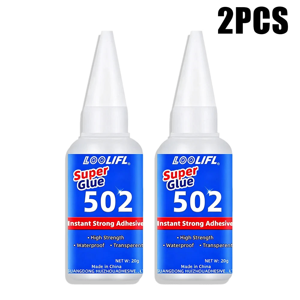 Superglue High Strength Clear Waterproof Adhesive Multi-Purpose Repair Glue for Metal Plastic Ceramic Wood Jewelry Handcraft Fix