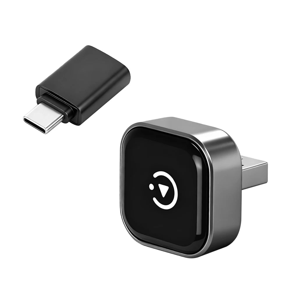2 in 1 Wireless CarPlay For OEM Car USB Dongle Adapter&Android Auto Wireless Adapter only Built in Wired- Carplay Android Auto