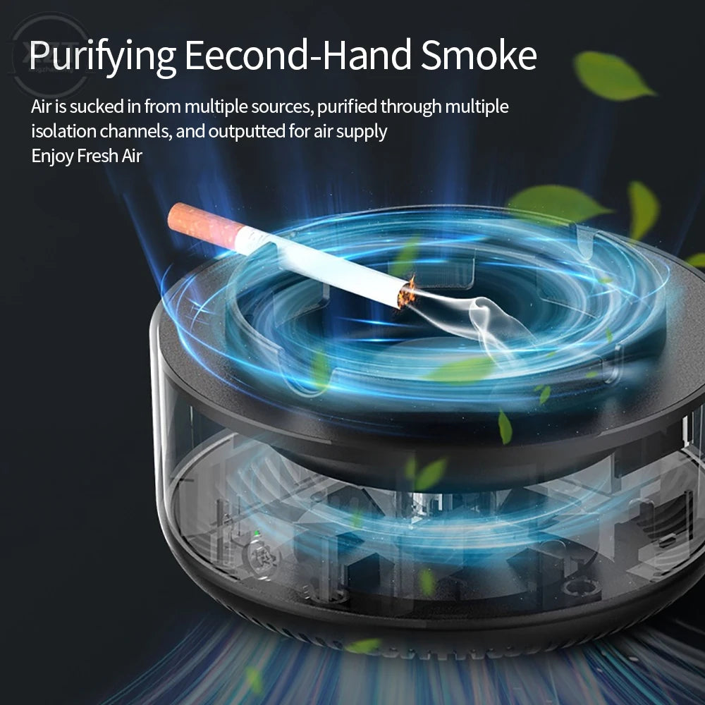 Multipurpose Ashtray Air Purifier Anion Purification Practical Ash Ashtrays Portable Gadgets House Accessories for Family Office