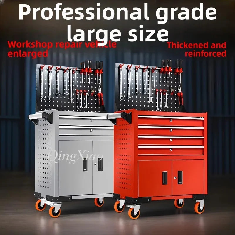 Auto Repair Workshop Tool Cabinet Mobile Drawer Handcart With Small Parts Easy Moving In Garage Repair And Tool Arrangement Work