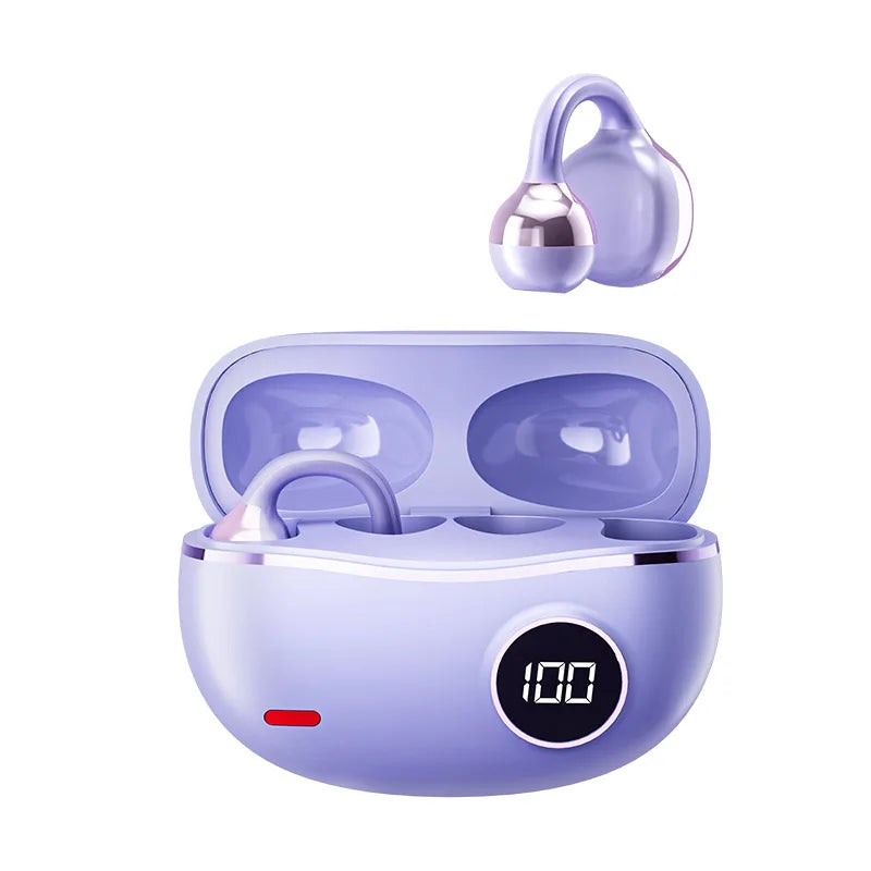 Bluetooth 5.4 Wireless Earphones with Digital Display Dolby-Quality Hi-Fi Audio Dynamic Sound Range and Integrated Call Mic