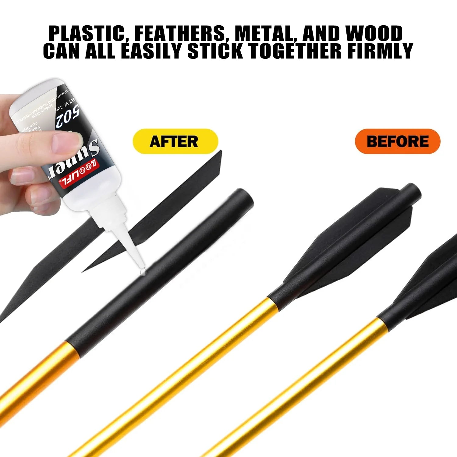 20ml 502 Glue Super Strong Instant Adhesive Fast Drying Cyanoacrylate Glue for Metal Plastic Wood Ceramic
