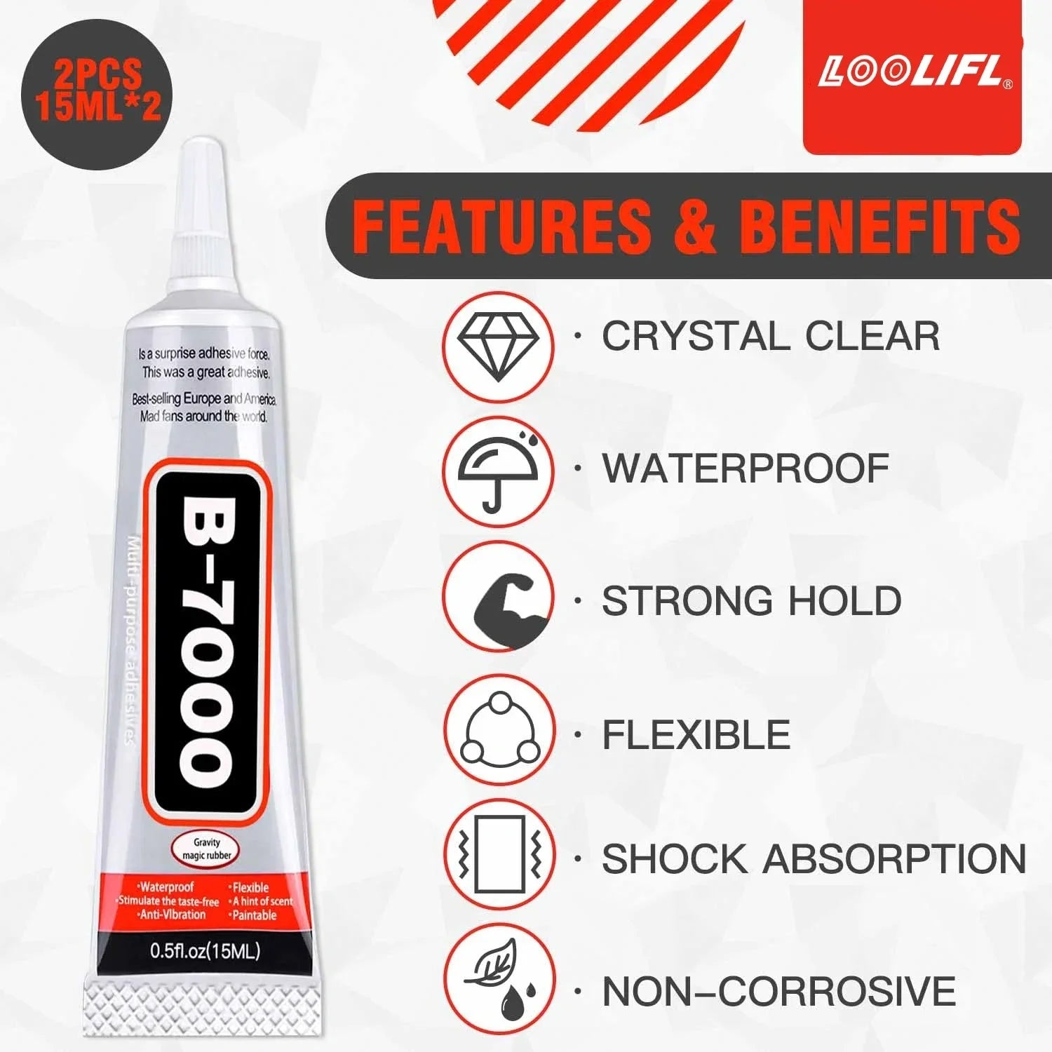 15/25/50110/ML Original B7000 Super Glue Adhesive Sealant Transparent Glue for Displays Mobile Phone Screen Repair Free Shipping