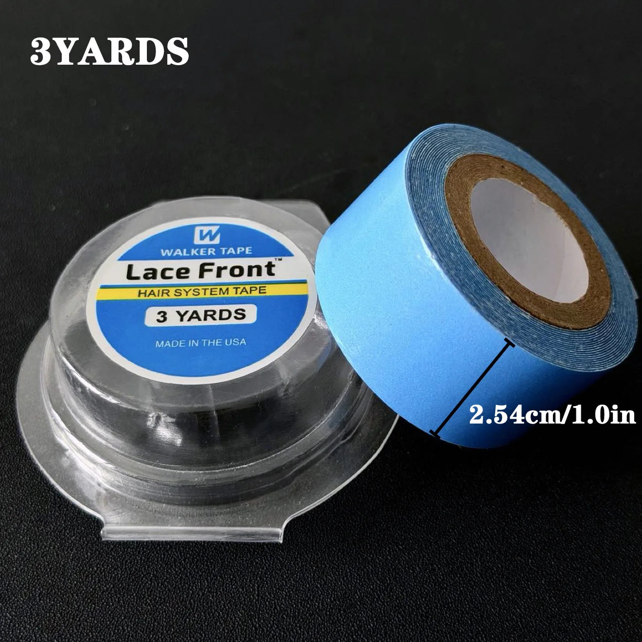 2PCS 3Yards 2.0cm Lace Front  Hair System Tape Double Sided Adhesives Tape For Hair Extension Toupee Wig White Tape Strong Hold