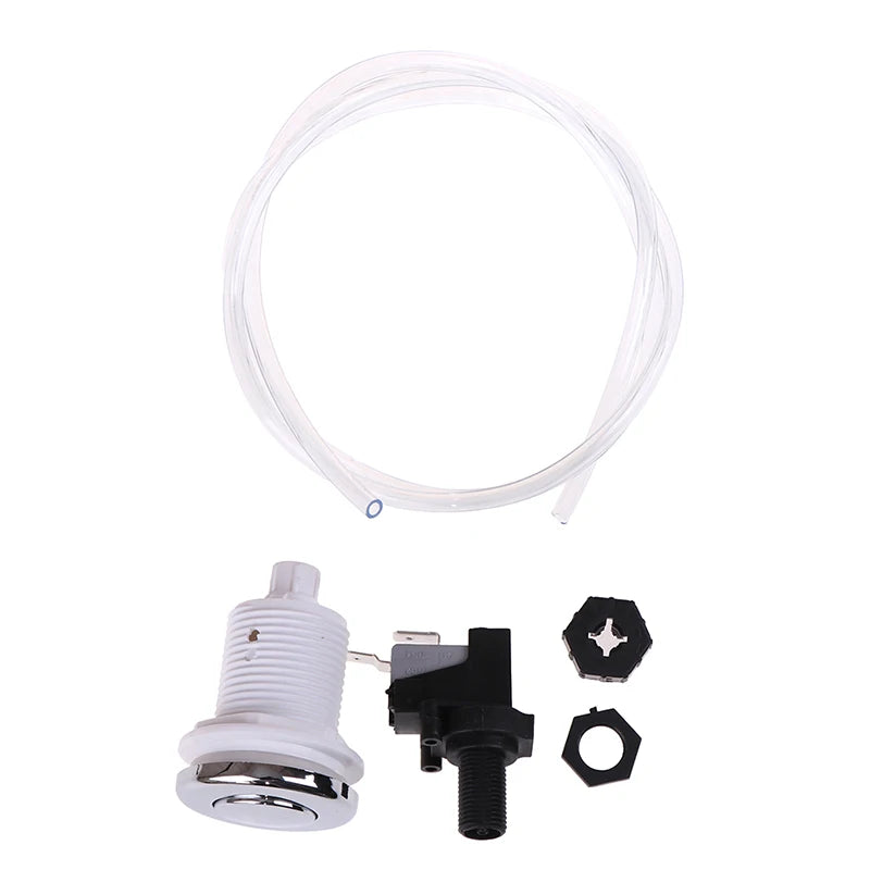 16A 250V On Off Push Air Button Switch Jet Tool Set Pneumatic Air Pressure Switch Knob Bath Spa Tubing Kits For Home Tools