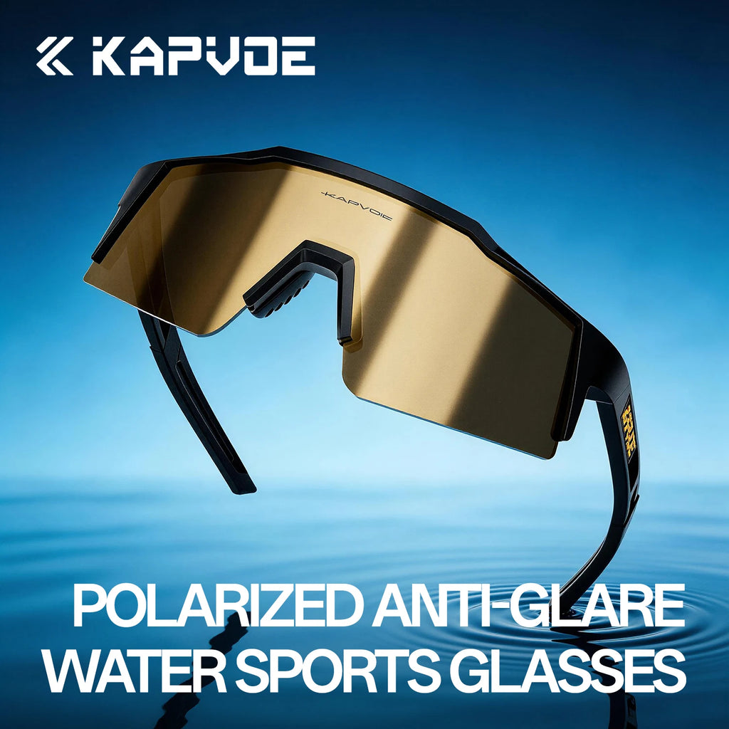 KAPVOE UV400 Polarized Anti-Glare Outdoor Sports Sunglasses Hiking Surfing Fishing and Casual Glasses Stylish Unisex Sunglasses