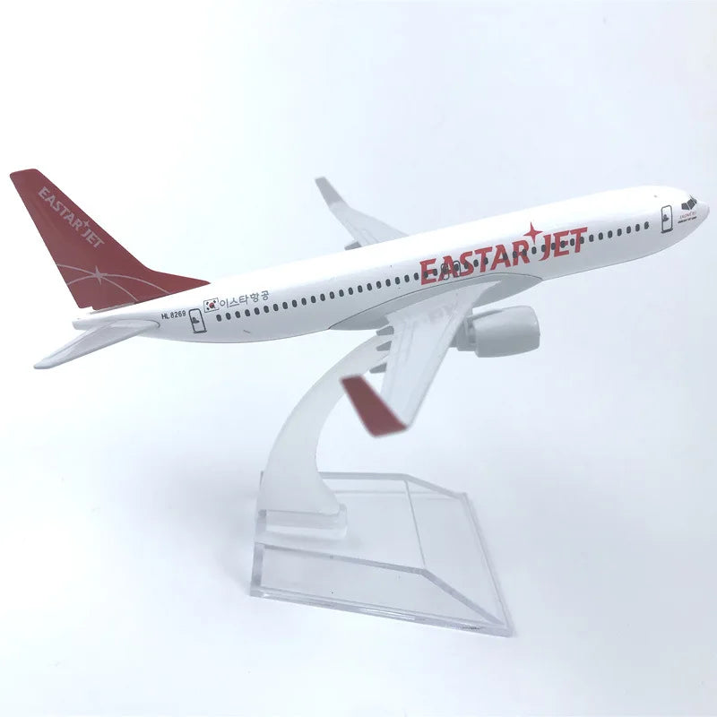 1/400 Scale Aircraft Model Korean Air b747 Diecast airplane Replica Alloy Material a380/a320 series Collectible Gift