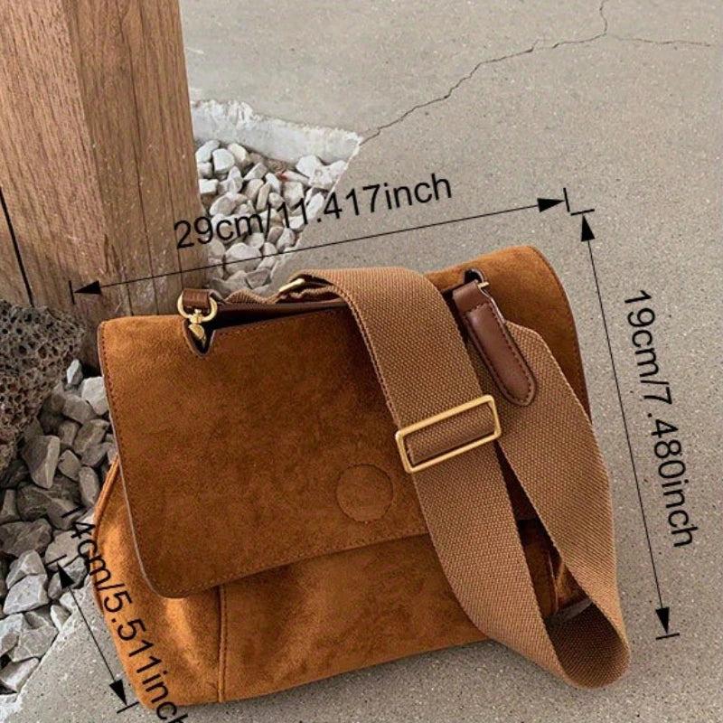 Women'S Large Capacity Crossbody Bag Elegant Button Closure, Casual Handbag, Sleek Design, Versatile Daily Commuters Tote Bags