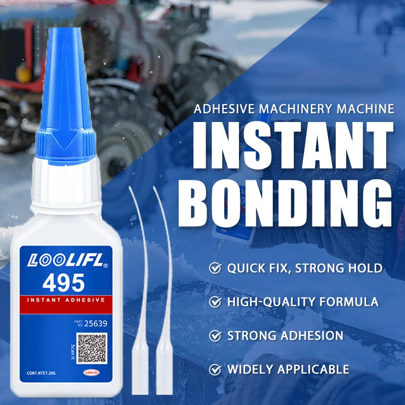 Loctite 495 Super Glue Fast Drying Clear CA Adhesive for Metal Plastic Wood Ceramic Glass - All-Purpose DIY Repair Liquid