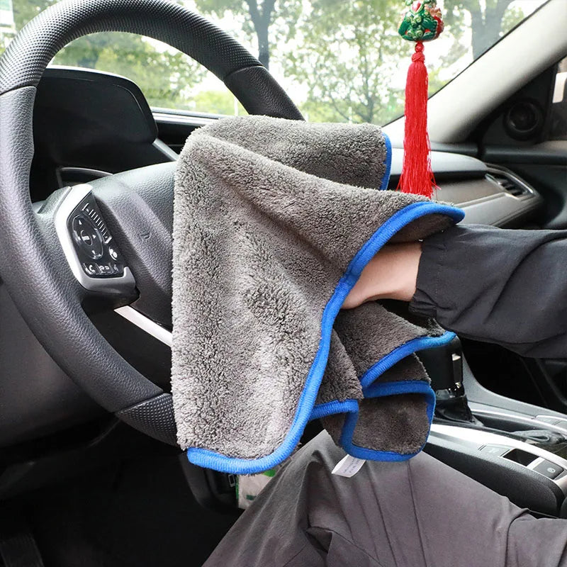 1200GSM Car Wash Microfiber Towel 40x40cm Car Cleaning Care Cloth Auto Towel One-Time Fast Drying for Car Wash Accessories