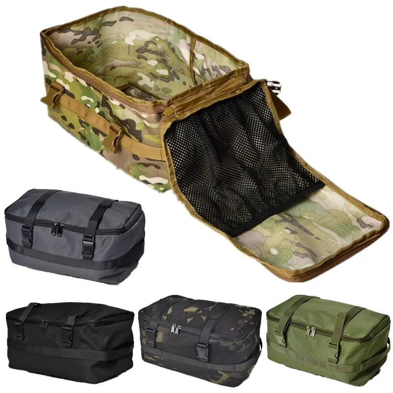 Tactical Shoes Storage Bag Camping Cyling Organizer Outdoor Hiking Picnic Bags Stove Carry Pack Portable Sorting Mounting Pouch