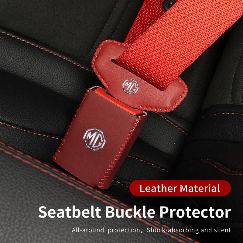 Car Seatbelt Buckle Protector Case Anti-scratch Cover Interior For Morris Garages MG 3 5 6 7 HS ZS GS Hector TF GT ZR RX5 RX8