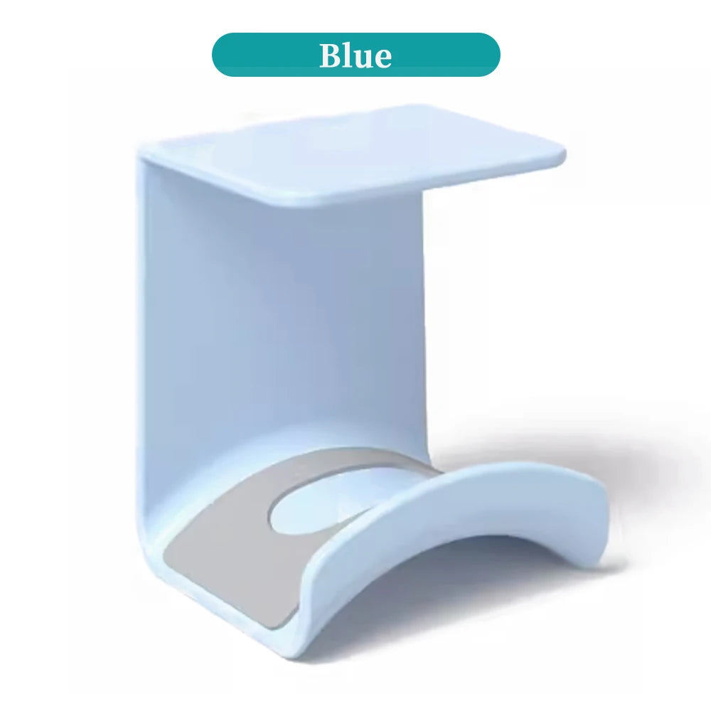 Universal Headphone Stand No Punching Plastic Wall Mount Hanger Under Desk Headset Rack Holder Support for Gaming Earphone